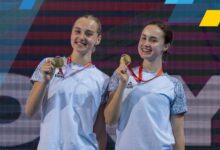 Photo of Український дует завоював 2 медалі юніорського ЧЄ з артистичного плавання